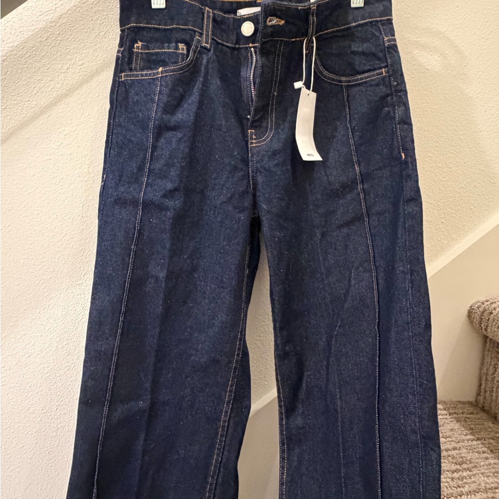 Mango Dark Blue Boot Cut Jeans